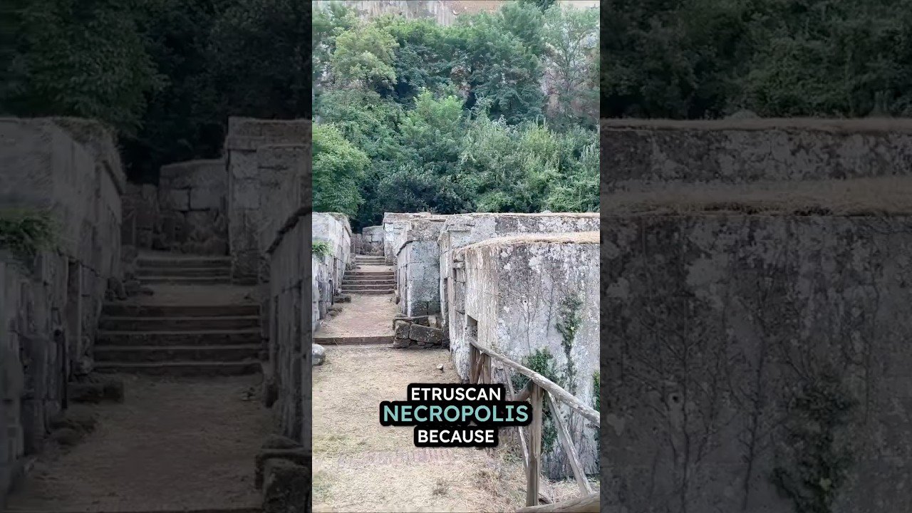 Etruscan tombs in Orvieto #travel #italy #archeology