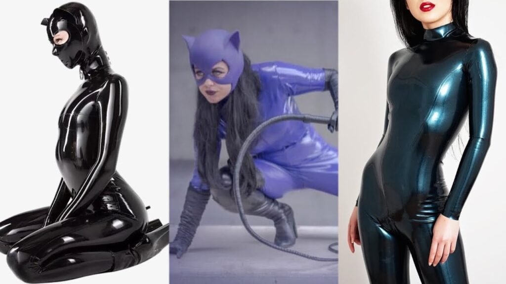Latex Glamorous Catsuit, PlaySuits and  jumpsuit.