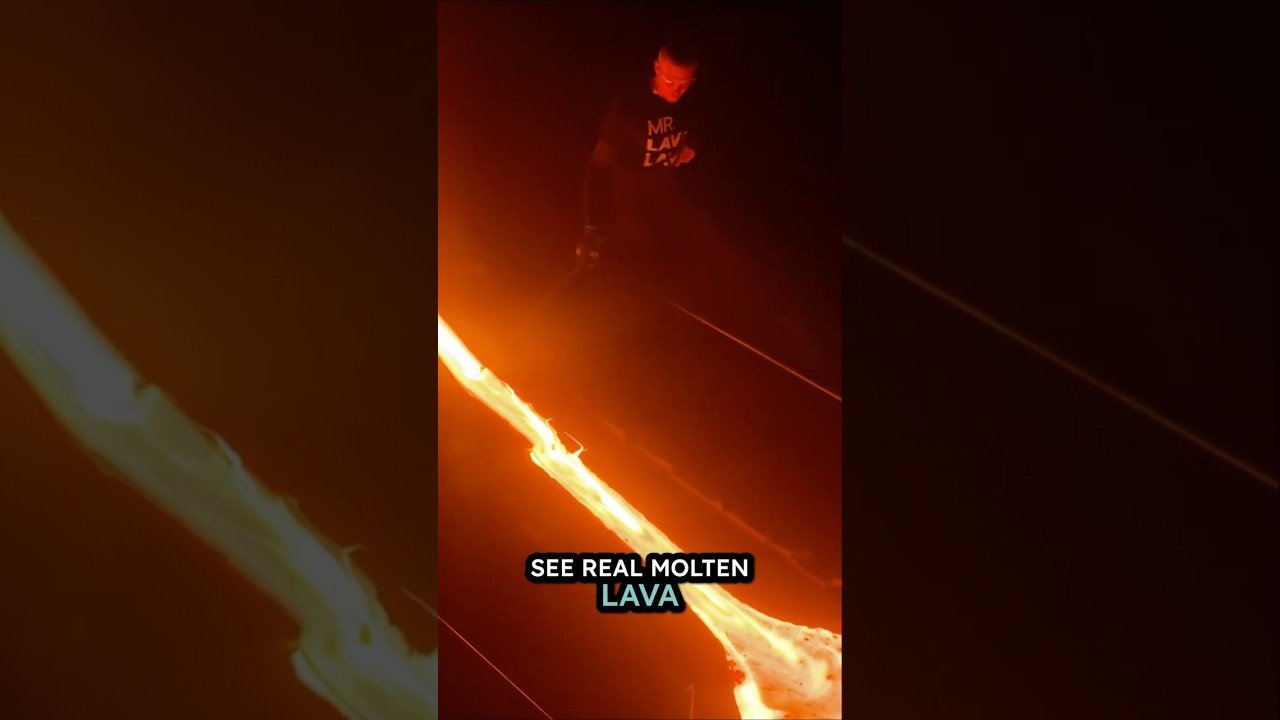 Live lava show in Reykjavik #iceland #travel #lava