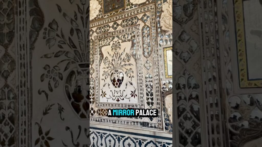 Mirror Palace at Amber Fort #india #travel #architecture