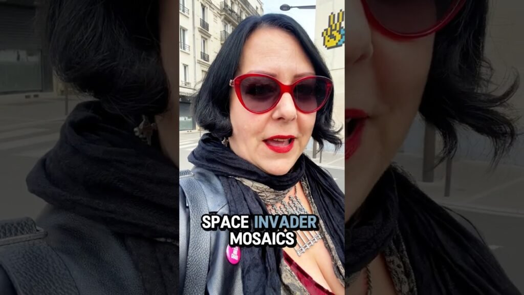 Space Invaders art in Paris #paris #travel #streetart