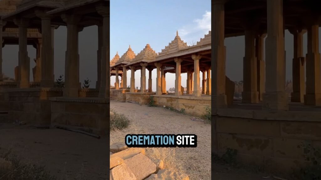 Sunset Serenity: A Video By the Sacred Cemetery Near Jaisalmer