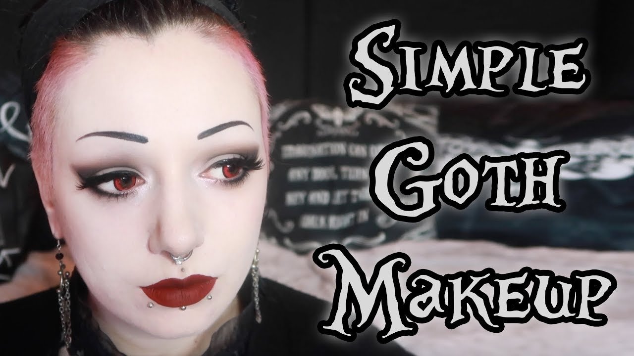 Simple Goth Makeup Tutorial | Toxic Tears AD