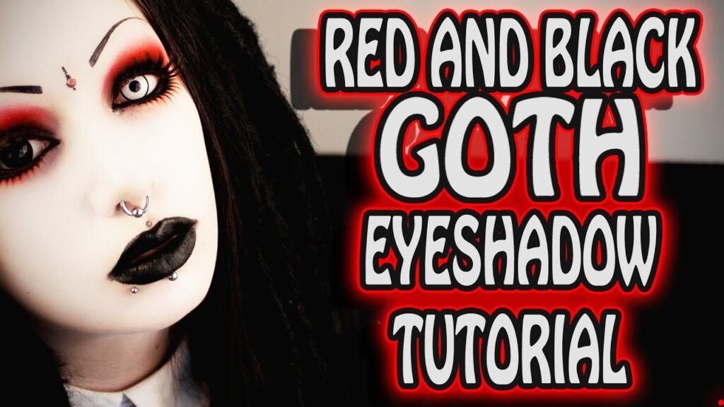 Red and Black Goth Eye Makeup Tutorial | Toxic Tears Red and Black Goth Eye Makeup Tutorial | Toxic Tears