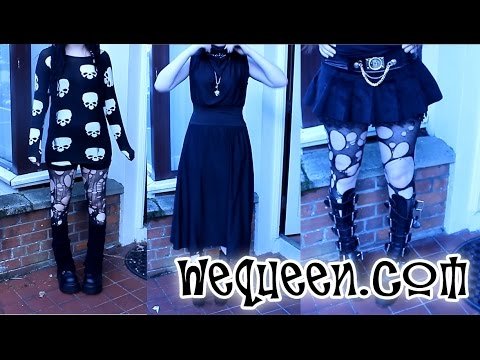 WeQueen.com Outfit Video – 3 Goth Outifts! | Toxic Tears